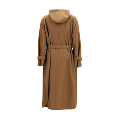 Brown Polyester Coat