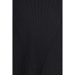 فستان كاجوال أسود من الفسكوز