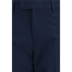 Blue Cotton Chino Pants