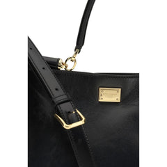 Black Calf Leather Bos Taurus Handbag