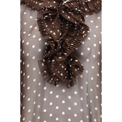 Brown Polyester Pattern Shirt