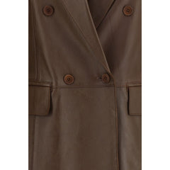 Brown Lamb Ovis Aries Aries Sleveless Jacket