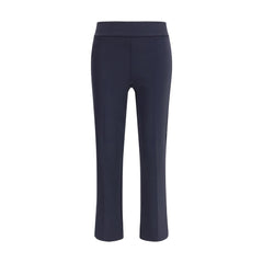 Blue Polyamide Casual Pants