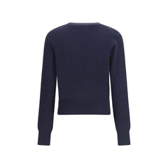 Blue Merino Wool Sweatshirt