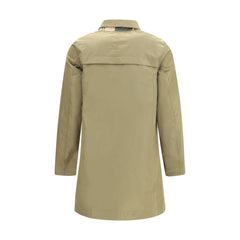 Bicolor Polyester Trench Coat
