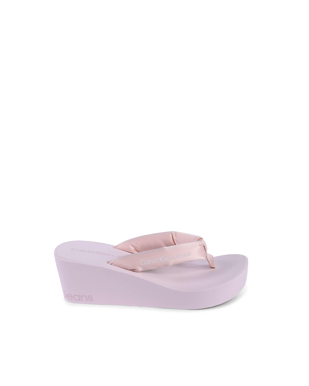 Pink Recycled Polyester Flip-Flop Sandals