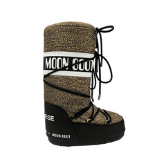 Beige Textile Women Boot