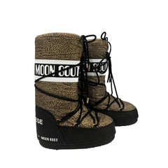 Beige Textile Women Boot