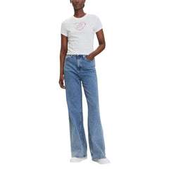 Cream Recycled Cotton T-Shirt