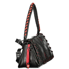 Nero Polyurethane Women Handbag