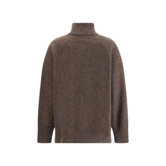 Brown Horsehair Turtleneck