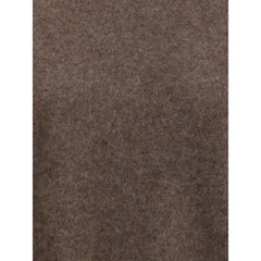 Brown Horsehair Turtleneck