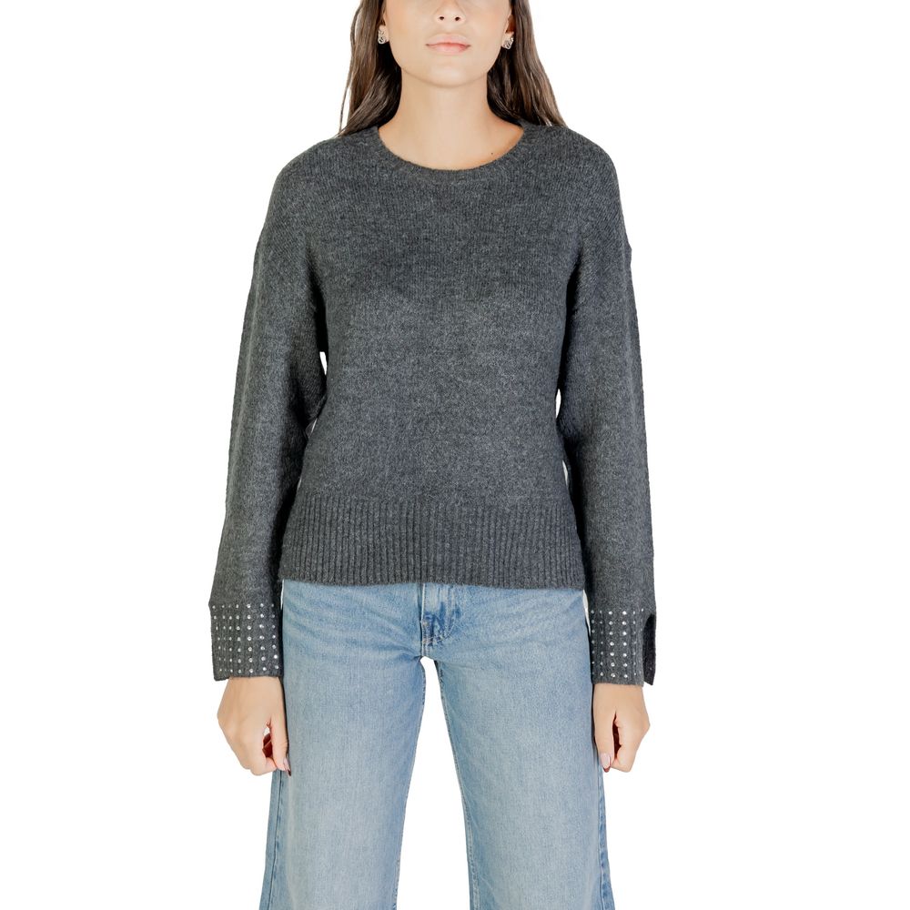 Gray Marabou Sweatshirt
