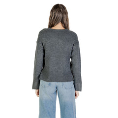 Gray Marabou Sweatshirt