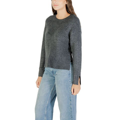 Gray Marabou Sweatshirt