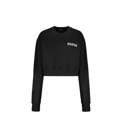 Black Cotton Sweatshirt