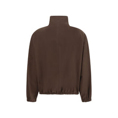 Brown Polyester Bomber