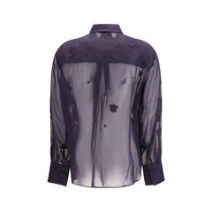 بلوزة زرقاء من الفسكوز