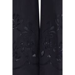 بنطال قطني كاجوال أزرق