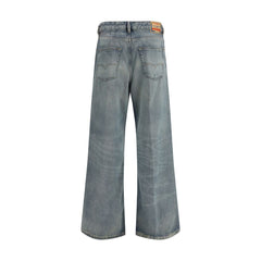 Blue Cotton Relaxed Fit Jeans
