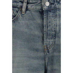Blue Cotton Relaxed Fit Jeans