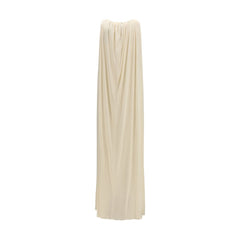 Beige Viscose Cocktail Dress