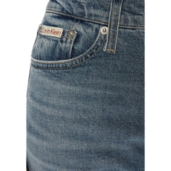 جينز قطني أزرق ضيق