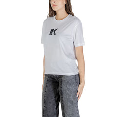 تي شيرت قطن أبيض