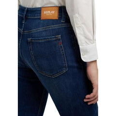 جينز قطني أزرق ضيق