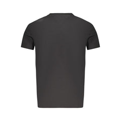 Black Cotton Men T-Shirt
