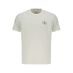 White Cotton Men T-Shirt