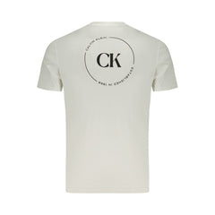 تي شيرت قطني أبيض للرجال