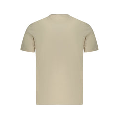 تي شيرت رجالي قطن بيج اللون البيج