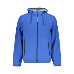 Blu Polyester Men's Jacket