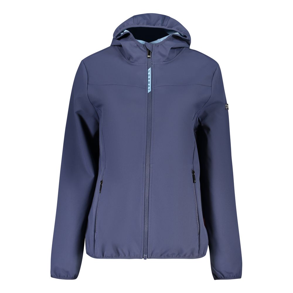 Blu Polyester Women Jacket