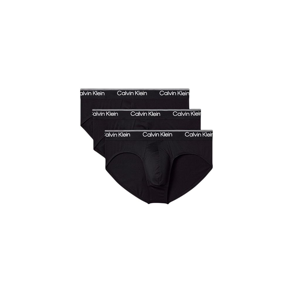 Black Recycled Polyester Briefs