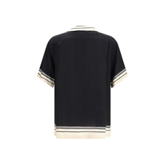 قميص من الحرير متعدد الألوان