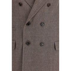 Brown Linen Blazer