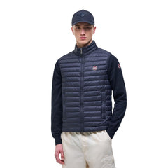 Blue Polyamide Sleveless Jacket
