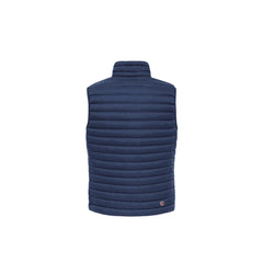 Blue Polyamide Sleveless Jacket