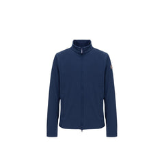 جاكيت طويل من البوليستر الأزرق