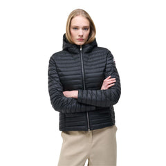 معطف أسود من البولي أميد