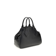 Black Polyurethane Handbag