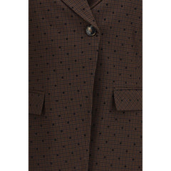 Brown Recycled Polyester Blazer