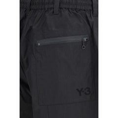 Black Cotton Bermuda Shorts