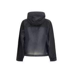 Black Cotton Shell Jacket