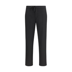 Black Fleece Wool Casual Pants