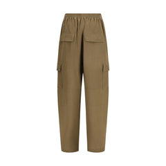 Brown Silk Cargo Pants