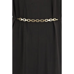 Black Acetate Casual Dress