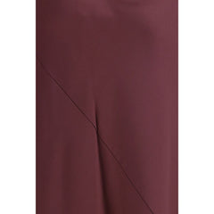 Bordeaux Marabou Casual Dress